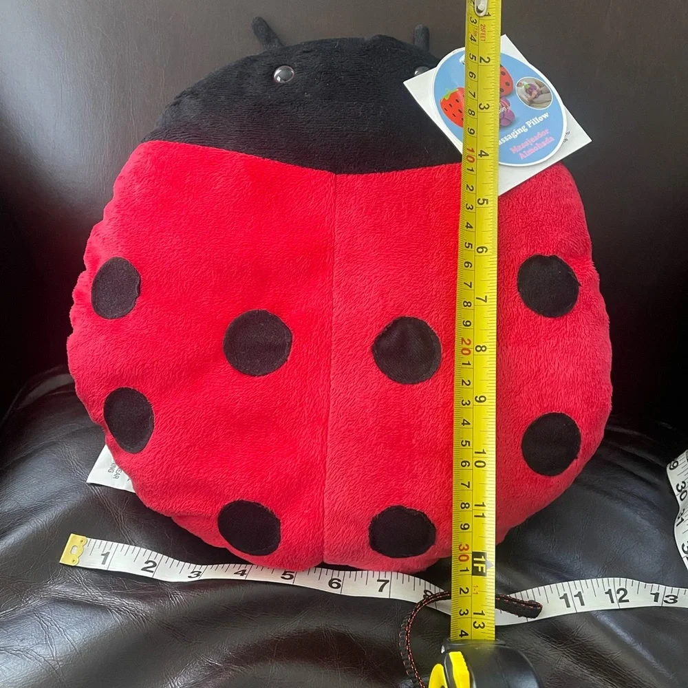 Ladybug Plush Massaging Pillow